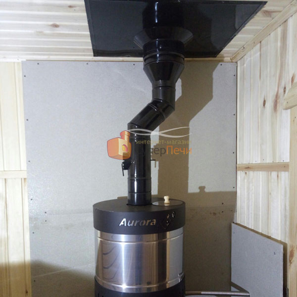   Монтаж печи для бани с баком Aurora TRIO (миниатюра)